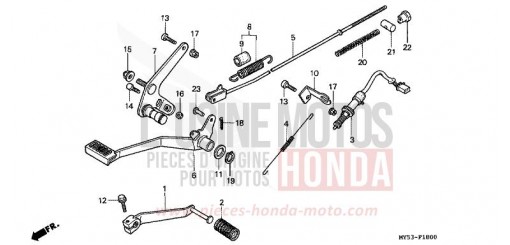 PEDALE CB500R de 1994